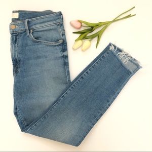 Mother the Stunner Ankle Fray Jeans, size 28